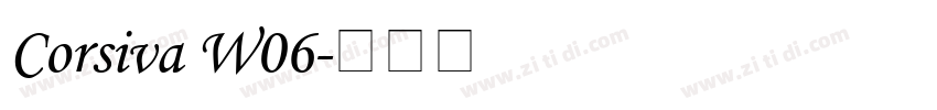 Corsiva W06字体转换